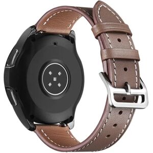 Generic Samsung Galaxy Watch 5 / 5 Pro textured genuine leather watch st Brown