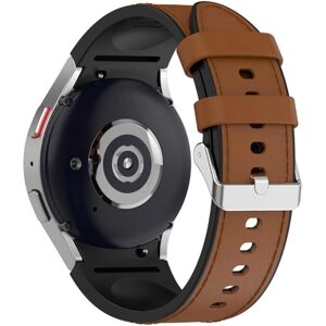 Generic Samsung Galaxy Watch 5 / 4 / 3 (41mm) silicone in leather watch Brown