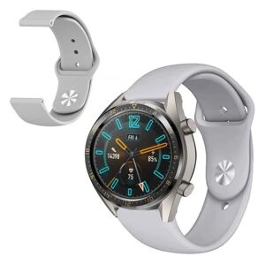 Generic Huawei Watch GT 2 46mm silicone watch band - Grey Silver grey