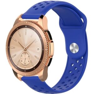 Generic 20mm Samsung Galaxy Watch (42mm) silikone Urrem - Mørkeblå Blue