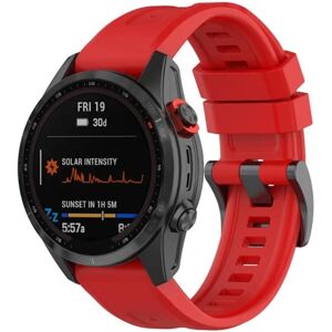 Generic Garmin Fenix 7 / Epix Gen 2 / Descent G1 silicone watch strap - Red