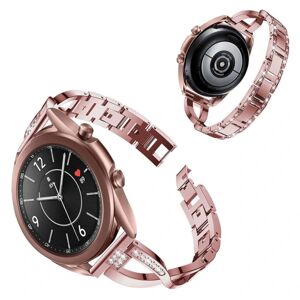 Generic Samsung Galaxy Watch 3 (41mm) rhinesten rustfrit stål rem - pink Pink