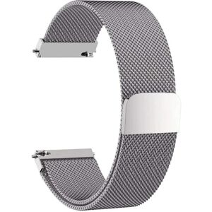 Generic Garmin Forerunner 645 / 245 milanese stainless steel watch strap Silver grey