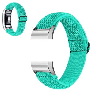 Generic Fitbit Charge 2 nylon elastic watch strap - Mint Green Green