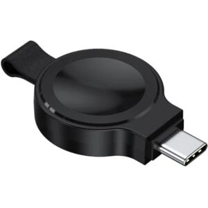 MTK Trådløs USB-C hurtig magnetisk oplader til Apple Watch Series 1- Black