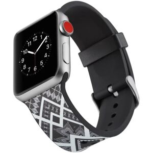 MTK Silikone urrem til Apple Watch 4 44mm, serie 3/2/1 42mm - firkan Multicolor