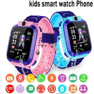 REDGO Q12 Smart Watch til børn SOS Watch Waterproof Baby Gift Blue