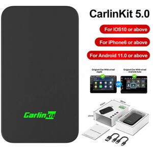 Carlinkit 5.0/4.0/3.0 Trådløs Carplay Adapter Apple Carplay Android Auto Ai Box Smart Car Wifi Bluetooth Auto Connect Plug&play