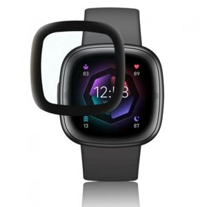 ExpressVaruhuset 2-PACK Fitbit Sense 2 / Versa 4 Hærdet glas FullFrame 3D 0,2 mm Transparent