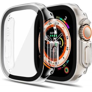 ExpressVaruhuset Apple Watch 49mm Ultra Stötdämpande Skal 9H Härdat Glas 2in1 Transparent