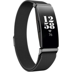 Milanese Loop Armbånd Fitbit Inspire/Inspire HR/Inspire 2 Sort