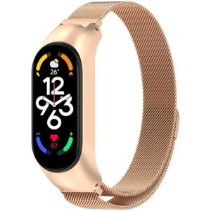 Milanese Loop Armbånd Xiaomi Mi Band 7 Rose Gold