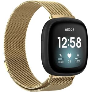 Milanese Loop Armbånd Fitbit Versa 3/Sense Gold