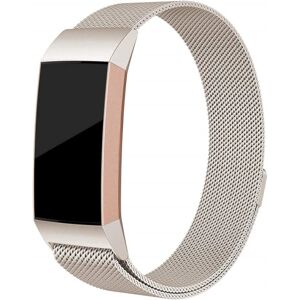 Milanese Loop Armbånd Fitbit Charge 3/4 Champagne Guld