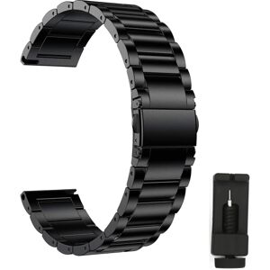 INF Garmin Vivoactive 3/Vivomove HR armbånd rustfrit stål Sort