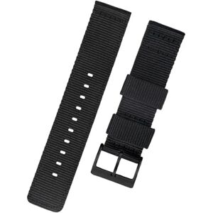 INF 22 mm smart nylonurrem til Huawei GT2/GT3 Pro og Samsung Watch 4 Sort