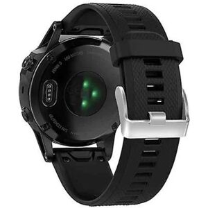 Velegnet til rem Armbånd til Garmin Fenix ​​5x 5 5s Plus 6 6s 6x Smart 3 3 timer 935 urremme Bånd Quick Release Silikone Easyfit Armbånd Urrem Black 20mm for fenix 5S 6S