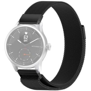 SKALO Milanese Loop til Withings ScanWatch 42mm - Vælg farve Black