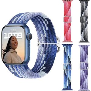 Til Apple Watch med Iwatch flettet nylon 1/2/3/4/5/6/7/se - Perfet purple 38/40/41mm