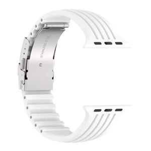 Sport Watch Band Til Apple Watch 7 SE 6 5 4 3 2 HVID white 42/44/45MM-42/44/45MM