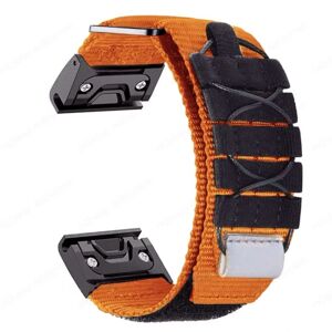Nylon Loop Strap Ur Armbåndsbånd ORANGE TIL GARMIN 22MM TIL orange For Garmin 22mm-For Garmin 22mm