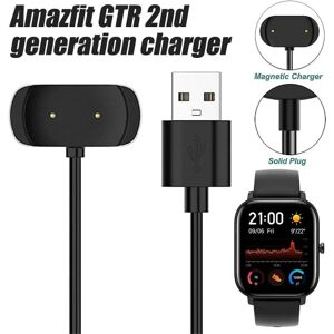 Download kompatibel med Amazfit Gts 2, Gts 2 Mini, Gts 2e, Gtr 2, Gtr 2e, Gts 4 Mini, T-rex Pro, Bip 3, Bip U Smartwatch, Laddningskabel Dockningsställ