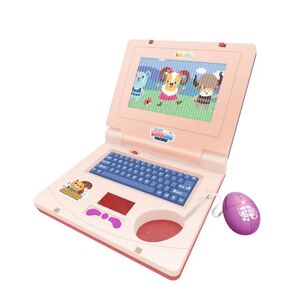 Apple Bærbar dator for barn, pædagogisk inlärningsdator for barn fra 3 år og opåt, lydeffekter og musik, leksak for flickor