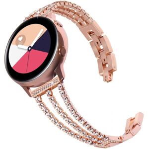 Kompatibel med Samsung Galaxy Watch Band Three Diamond Chain Rose Gold 20mm