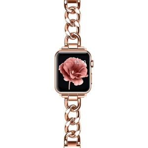 BATTERY Armbånd i stål er passende til Apple Watch rem iWatch rosa guld 42mm/44mm