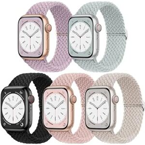 5-pak flad kompatibel til Apple Watch Band 38 mm 40 mm 41 mm 42 mm 44 mm 45 mm 49 mm til kvinder, iWatch Series Ultra 8 SE 7 6 5 4 3