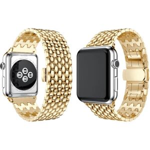 Leman Stilfuldt link i rustfrit stål - Apple Watch 42 mm (3/2/1) Guld