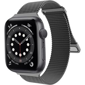 Magnetisk bånd kompatibelt med Apple Watch 42 mm 44 mm 45 mm, rustfrit stål mesh-rem med justerbar løkke, metalarmbånd til Iwatch Series Se 7/6/5
