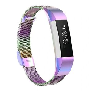 Til Fitbit Alta / Alta Hr / Ace Watch Button Mesh Metal Erstatningsrem Urrem Colorful