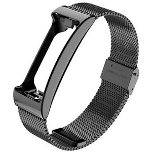 Til Fitbit Inspire Hr Mijobs Milan Buckle rustfrit stål urbånd Black