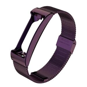 Til Fitbit Inspire Hr Mijobs Milan Buckle rustfrit stål urbånd Purple