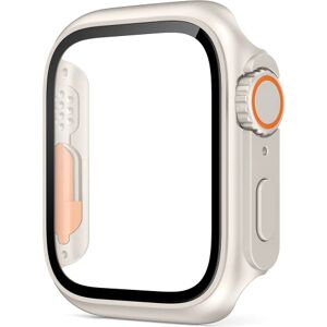 Beskyttende skal af hærdet glas til Apple Watch 8 7 45 mm 41 mm Anti-drop Anti-ridse urkasse til Iwatch 6 5 4 Se 44 ​​mm 40 mm Starlight color 45mm