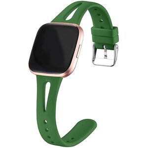 Vandtæt urrem smart ur-armbåndsrem silikone udskiftning til Fitbit Versa2/versa Lite/versa grøn Large Fruit Green