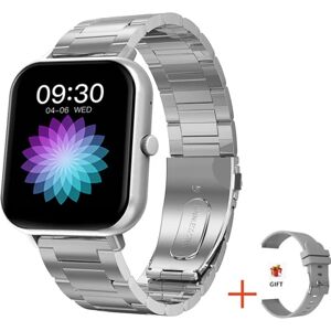 ZL54C smart watch 2023 nyt AI stemmeassistent puls blodtryk blod ilt søvn ZL54C smart watch-AA Silver + silver three steel