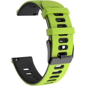 20 22 mm silikonestrop til Garmin Venu 3 Band Forerunner 265 255 245 Music Vivoactive 4 Band til Garmin Venu Sq 2 Plus Armbånd Grøn Sort