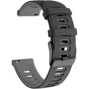 20 22 mm silikonestrop til Garmin Venu 3 Band Forerunner 265 255 245 Music Vivoactive 4 Band til Garmin Venu Sq 2 Plus Armbånd Sort Grå