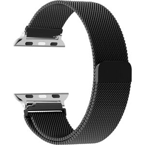 Milanese looprem For apple Urbånd 44mm 40mm 45mm 49mm 41mm 38mm 42mm 44 mm Armbånd iwatch Series 9 3 6 5 SE 7 8 Ultra 2 sort black 38mm 40mm 41mm