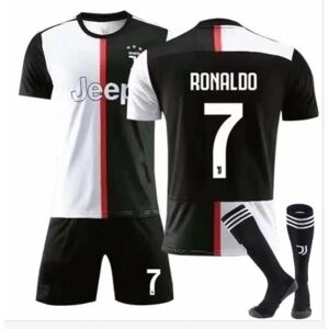 Unbranded Juventus Home Kit No.7 Ronaldo Jersey Kit For Kids Youth Herre kids 22(120-130cm)