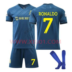 23-24 Ronaldo 7 Saudi League Riyadh Victory Boratröja Ny sæson Senaste Vuxna Barn Fotbollströja Kids 24(130-140cm)