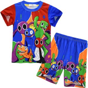 2022 Nyt spil Roblox Rainbow Friend Rainbow Friend Tøj Kortærmet jakkesæt til børn CNMR D 140 code