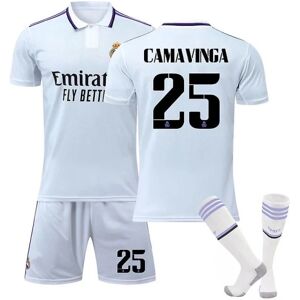 Galaxy 22-23 Real Madrid Fc Fotbollstr?ja Tr?jor Fotbollsuniformer CAMAVINGA 25 Kids 24(130-140)