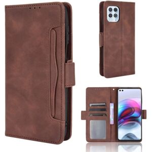 Generic Modern-styled Læder Pung Etui til Motorola Moto G100 / Edge S - Brown