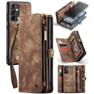 Generic CaseMe Samsung Galaxy A54 Pung med Lynlås - Brun Brown