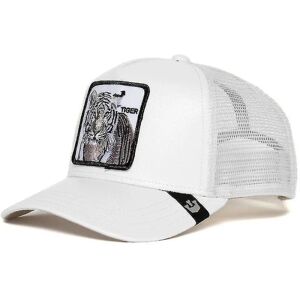 Animal Baseball Cap Solbeskyttelse Mesh Broderet Trucker Hat Tiger white