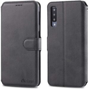 Samsung Galaxy A70 - Praktisk AZNS Wallet Case Svart