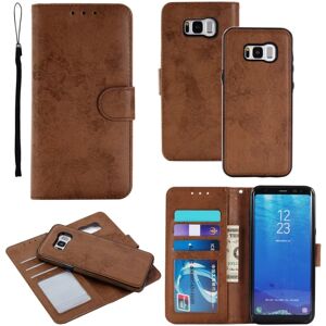 LEMAN Wallet etui med magnetfunktion - Samsung Galaxy S8 Brun